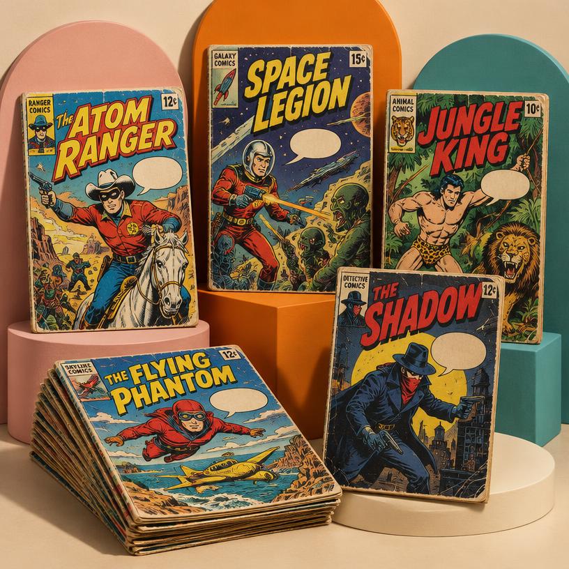 Comics: Singles, key issues, and bound volumes