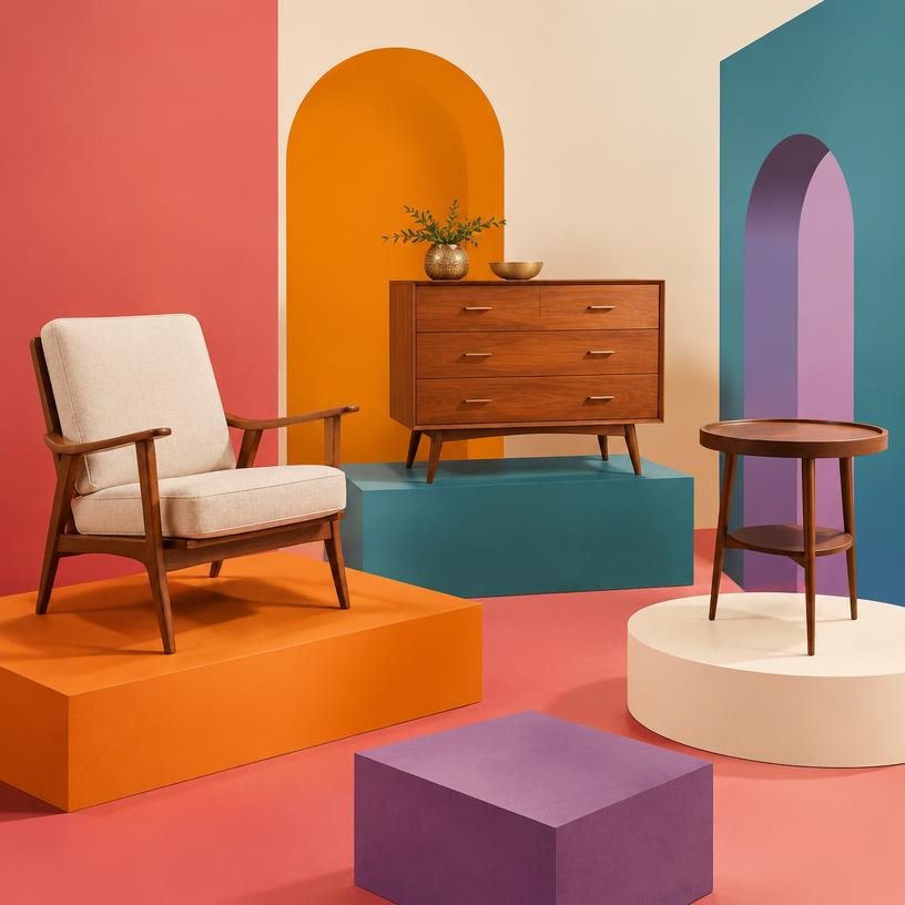 Furniture: Sofas, dressers, dining sets, and bedroom pieces