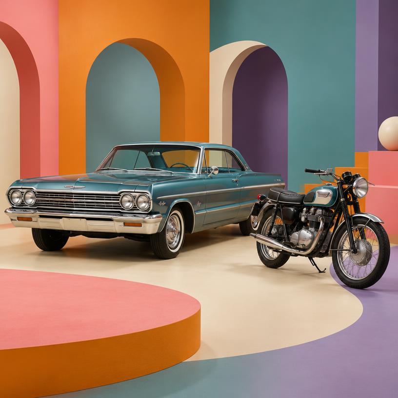 Vehicles: Cars, motorcycles, trailers, and recreational rides